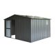 domi outdoor living 11 ft. W x 12.5 ft. D Metal Shed with Lockable Doors and Air Vents (137.5 sq. ft.) LGCF1621-D