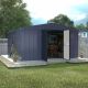 VEIKOUS 10 ft. W x 10 ft. D Outdoor Metal Storage Shed in Gray (100 sq. ft.) PG0301-11-4