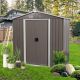 Boosicavelly 6 ft. W x 4 ft. D Outdoor Metal Storage Shed with Sliding Door (24 sq. ft.) BOWWCSTG01GR
