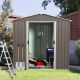 Boosicavelly 6 ft. W x 5 ft. D Outdoor Metal Storage Shed with Sliding Door (30 sq. ft.) BOWWCSTG03GR
