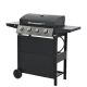 Flynama 4-Burner Propane Gas Barbecue Grill with Stainless Steel Grill in Black DJ-1650137967