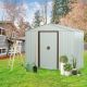Boosicavelly 8 ft. W x 4 ft. D Outdoor Metal Storage Shed in White (32 sq. ft.) BOWWCSTG15W