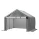 Wiilayok 10 ft. W x 10 ft. D x 10 ft. H Peak-Style Metal Storage Shed in Grey with Roll up Zipper Door (100 sq. ft.) HD-W121272362