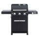 Monument Grills Mesa 3-Burner Propane Gas Grill in Black with Clear View Lid and LED Controls M325