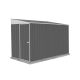 ABSCO Durango 5 ft. W x 10 ft. D Metal Bike Shed in Woodland Gray SNAPTiTE assembly system (49 sq. ft.) AB1141