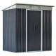 Unbranded 6 ft. W x 4 ft. D Metal Shed with Double Sliding Door, Outdoor Storage Shed, Garden Tool House, 2 Air Vents(24 sq. ft.) ML-W2225P164062