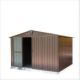 Unbranded 8.2 ft. W x 6.2 ft. D Metal Outdoor Metal Storage Shed, Lockable, Brown Covers 50 sq. ft. Backyard PJ-W1859S00039