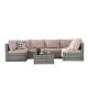 Sudzendf 7-Pieces Patio Conversation Wicker Rattan Outdoor Furniture Sofa Sectional with Brown Cushions 2024-4-19-5