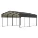 Thanaddo 13 ft. W x 20 ft. D x 9 ft. H Galvanized Steel Carport Car Canopy and Shelter M13200508