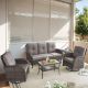 Gymojoy Carlos Brown 5-Piece Wicker Patio Conversation Deep Seating Set with CushionGuard Thick Gray Cushions GM85-114-B50-3