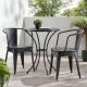 Tenleaf 3-Piece Black Metal Patio Conversation Seating Set FCBF12-944