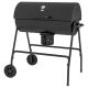 Huluwat Outdoor Charcoal Grill in Black with Wheels, Ash Catcher and Built-In Thermometer, 420 sq.in. Cooking Area S-P174302