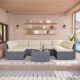 MeetLeisure Gray 7-Piece Wicker Outdoor Patio Conversation Set with Beige Cushions Y-MA001-BGE-123