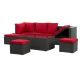 Sudzendf 7-Pieces Patio Furniture, Outdoor Furniture, Seasonal PE Wicker Furniture, with Red Cushions 2024-5-15-3