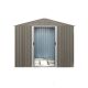 JimsMaison 6 ft. W x 8 ft. D Metal Shed with Floor Base (48 sq. ft.) XBWWCSTG01GR