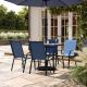 Carnegy Avenue Black 5-Piece Metal Patio Conversation Set CGA-FV-533819-NA-HD