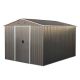 JimsMaison 8 ft. W x 10 ft. D Metal Shed with Vents (80 sq. ft.) XBWWCSTG15GR