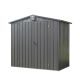 domi outdoor living 5 ft. x 3 ft. Dark Gray Metal Shed with Gable Roof 15 sq. ft. LGCF1549-W-D