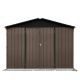 JimsMaison 8 ft. W x 10 ft. D Metal Shed with Lockable Doors(80 sq. ft.) XBSTSTG03BRO