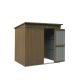 Unbranded 6 ft. W x 4 ft. D Outdoor Metal Storage Shed with with Lockable Double Door (24 sq. ft.), Metal Tool Sheds Storage House LM-ZEG164