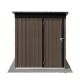 JimsMaison 5 ft. W x 4 ft. D Metal Shed with Vents(20 sq. ft.) XBSTSTG04BRO