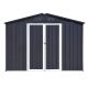 JimsMaison 8 ft. W x 6 ft. D Metal Shed with Vents and Lockable Doors(48 sq. ft.) XBSTSTG06DG