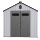 BTMWAY 8 ft. W x 10 ft. D All-Weather Waterproof Resin Outdoor Plastic Storage Shed with Floor Big Spire Tool Shed (78 sq. ft.) CXX810-GI006W1711S00-PlasticeShed01