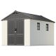 Patiowell 8 ft. W x 12 ft. D Resin Plastic Outdoor Storage Shed with Double Lockable Door (91.5 sq. ft.) PA4042-812