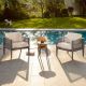 Werph Gray 3-Piece Resin Patio Conversation Set with Beige Cushion SCT3K