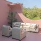 Tenleaf 7-Piece Light Khaki Wicker Patio Conversation Set with Beige Cushions FCBF13-363