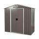 Clihome 6 ft. x 4 ft. Outdoor Metal Shed Storage with Metal Floor Base (24 sq. ft.) CL-WC5423GY