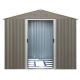 Mondawe 7 ft. W x 10 ft. D Gray Metal Outdoor Storage Shed with Window and Double Sliding Doors (70 sq. ft.) MO-WC50022