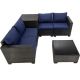 Sudzendf 4-Piece PE Rattan Wicker Outdoor Patio Conversation Set with Dark Blue Cushions 2024-7-9-6