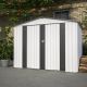 Thanaddo 8 ft. W x 6 ft. D Outdoor Metal Tool Storage Shed with Vents and Lockable Door (43 sq. ft.) T0608163543