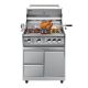 Koolmore Outdoor Kitchen 30 in. BBQ Liquid Propane Grill with Cabinet in Stainless-Steel KM-OKSBQ30CAB