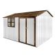 Unbranded Hot Sale 10 ft. W x8 ft. D White Metal Outdoor Storage Shed with Windows, Lockable Door for Garden Tool 80 sq. ft. FC-WS00047