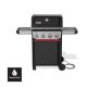 Weber Spirit SB-E-425 4-Burner Natural Gas Grill in Black with Sear Zone and Weber Works Compatibility 1501053