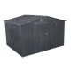 Daheat Dire 10 ft. W x 8 ft. D Outdoor Grey Metal Storage Sheds with Lockable Door and Shutter Vents (80 sq. ft.) PW-50OTDSC35