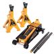 GEARWRENCH 3-Ton Heavy Duty Floor Jack with 3-Ton Jack Stands (2-Pack) GWHDJJS3TCB