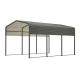 Thanaddo 10 ft. W x 15 ft. D x 8 ft. H Galvanized Steel Carport Car Canopy and Shelter M10150045