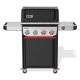 Weber Spirit EP-425 4-Burner Liquid Propane Gas Grill in Black with Sear Zone and Weber Works Compatibility 1500784