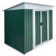 Misopily 6 ft. x 4 ft. Green Outdoor Metal Shed Tool Bike Storage with Sliding Lockable Door for Backyard, Garden 25.6 Sq. Ft. SA11-328B179