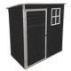 JimsMaison 5 ft. W x 3 ft. D Plastic Shed with Window and Lockable Door (15 sq. ft.) JMWWCSTG27B