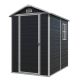 JimsMaison 4 ft. W x 6 ft. D Plastic Shed with Window and Lockable Door (24 sq. ft. ) JMWWCSTG28B