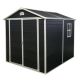 JimsMaison 6 ft. W x 8 ft. D Plastic Shed with Window, Vents and Double Door (48 sq. ft.) JMWWCSTG29B