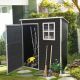 Boosicavelly 5 ft. W x 3 ft. D Black Plastic Shed with Window and Lockable Door (15 sq. ft.) BOWWCSTG27B