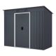WELLFOR 7 ft. W x 3.2 ft. D Metal Shed with Sliding Door (21 sq. ft.) TBS4058X