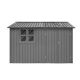 Unbranded 6 ft. W x 8 ft. D Metal Outdoor Storage Shed, Garden Sheds with Window, for Garden Tools, Equipment, Gray (48 sq. ft. ) LV-130