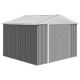 Garvee Professional Install 7.8 ft. W x 7.8 ft. D Outdoor Metal Storage Shed in Gary with Lockable Doors (60 sq. ft.) HDTPHO_0YW5FW00