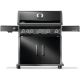 NAPOLEON Rogue PRO 625 Propane Gas Grill with Infrared Side Burner, 6-Burners, Black RP625SIBPK-2